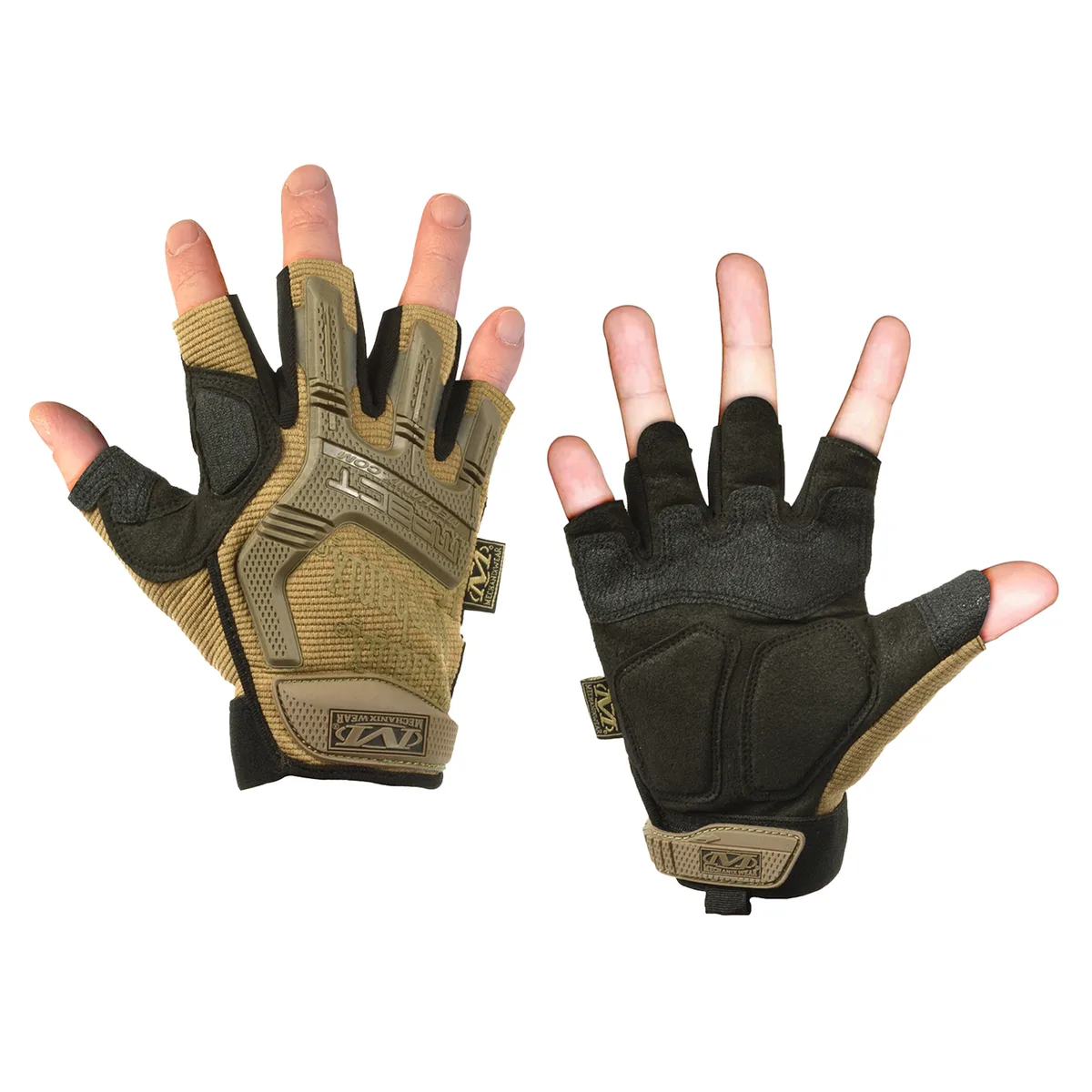 Рукавички тактичні короткопалі Mechanix TechDry M Койот