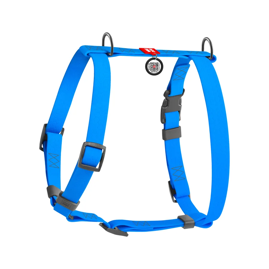 Шлея анатомічна WAUDOG Waterproof водостійка 20 мм М 40-66 см блакитна