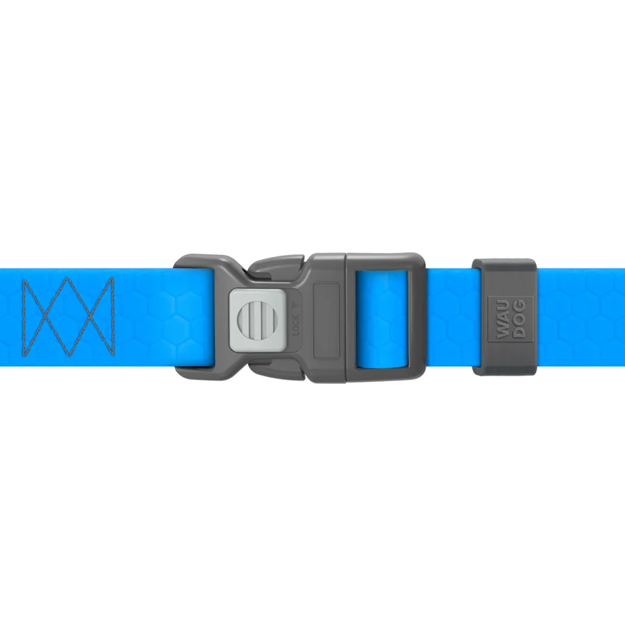 Шлея анатомічна WAUDOG Waterproof водостійка 20 мм М 40-66 см блакитна
