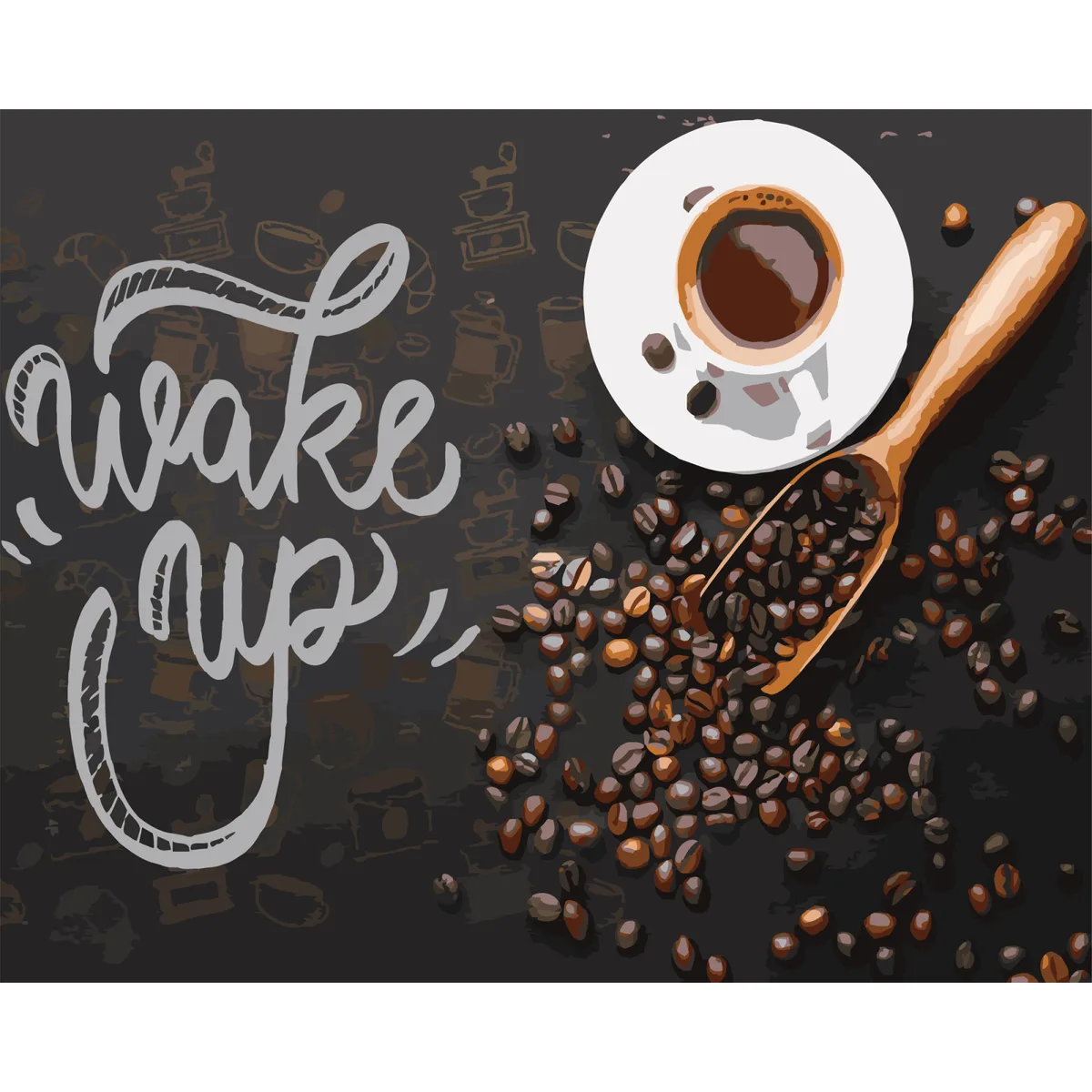 Картина за номерами Wake up натюрморт 40х50 см акрилове полотно