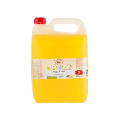 Ручне мило Green Pharmacy 5л із екстрактом ромашки для догляду за шкірою.