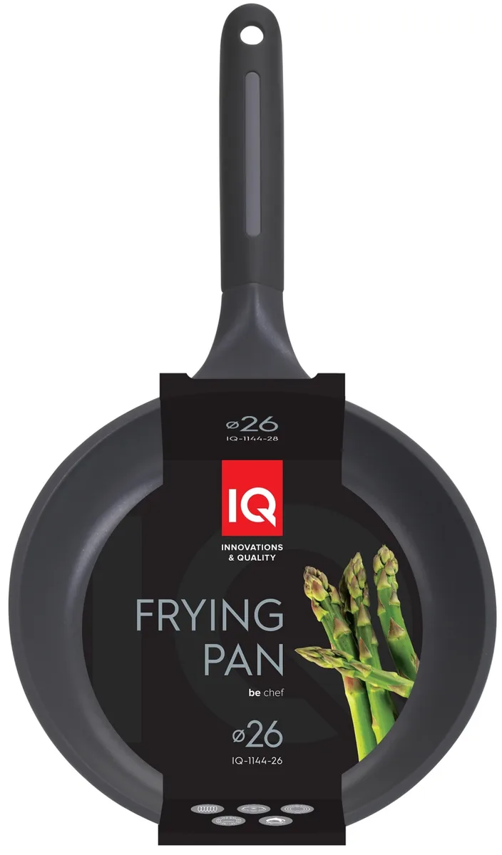 Сковорода IQ Be Chef 26 см литий алюміній антипригарна чорна