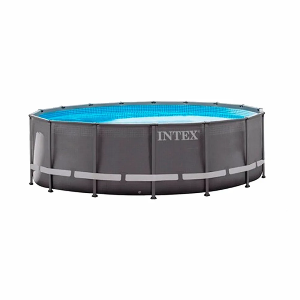 Каркасний басейн Intex ПВХ 488х122 см Сірий 19129 л