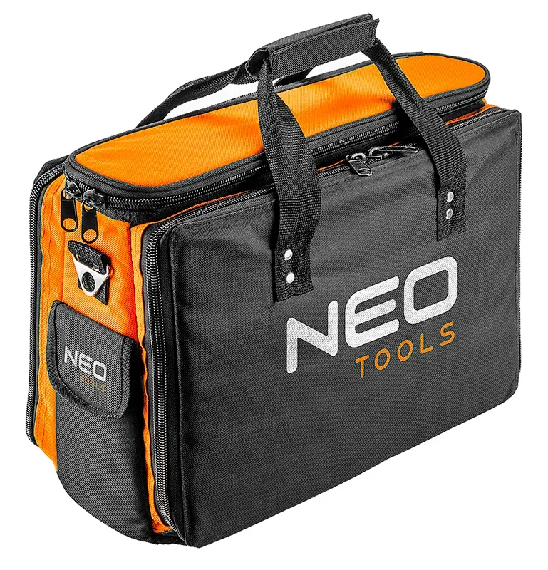 Сумка для інструментів Neo Tools, з жорсткою конструкцією, виготовлена з поліестеру 600D, розміри 33х43.5х20 см.