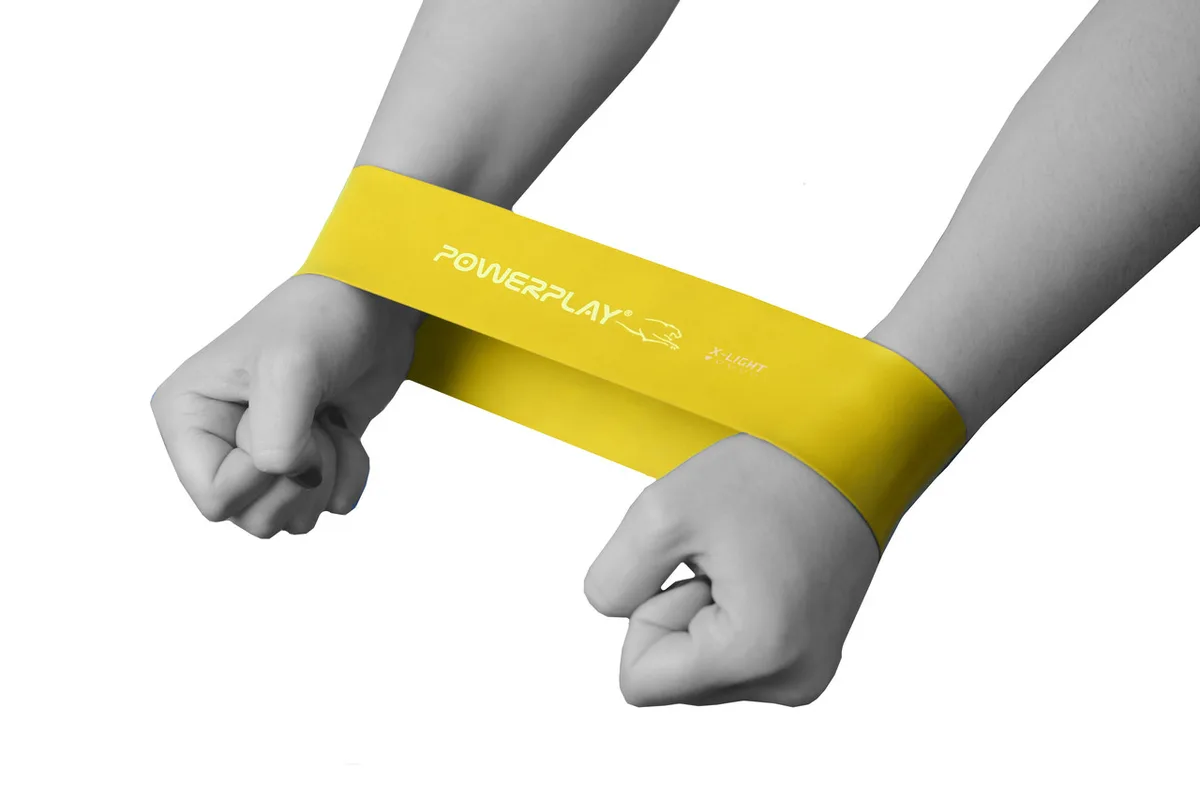 Резинки для фітнесу Active Point латексні 5 шт 1-20 кг Жовті Зелені Сині Червоні Чорні