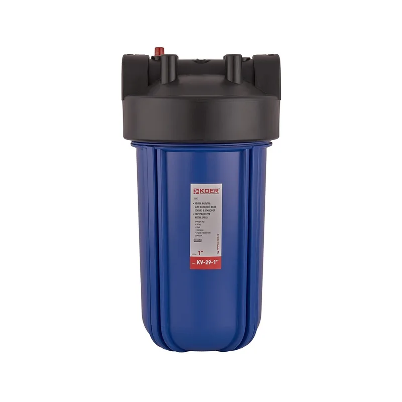 Колба фільтру KOER ABS 4,5х10 дюймів 1" для холодної води 8 бар
