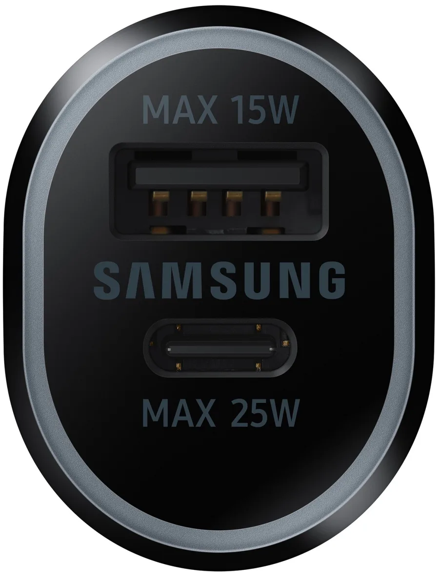 Зарядний пристрій автомобільний Samsung 40Вт USB-A/USB-C, чорний