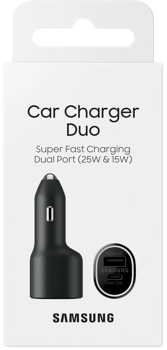 Зарядний пристрій автомобільний Samsung 40Вт USB-A/USB-C, чорний