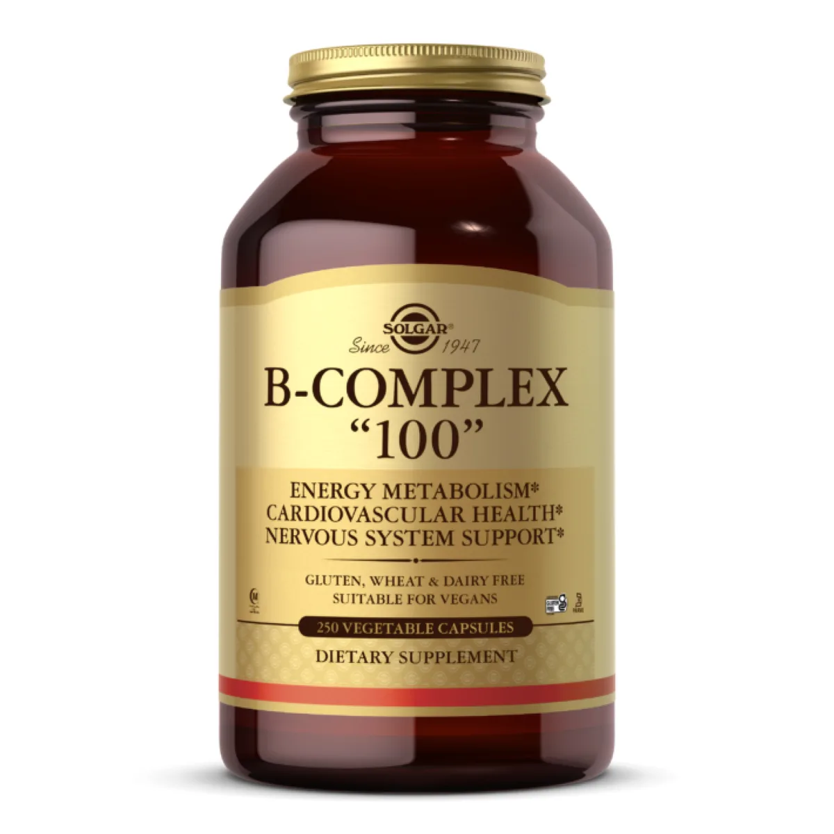 B-Complex 100 Solgar веганські капсули 250 шт