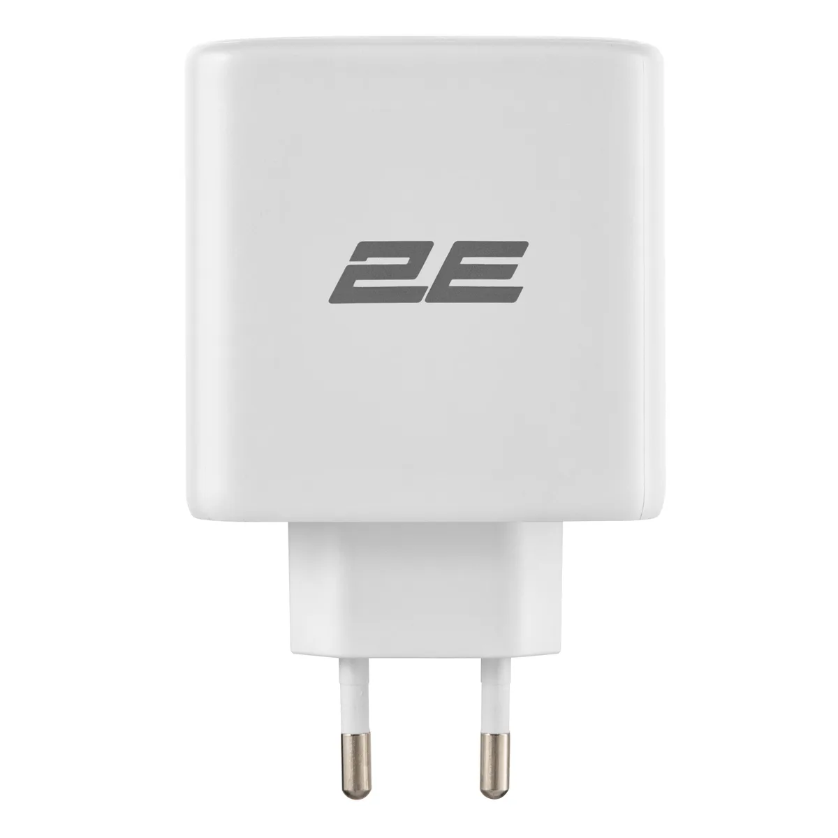 Зарядное устройство сетевое 2E 65Вт GaN 2хUSB-C/USB-A, PD/QC, белое