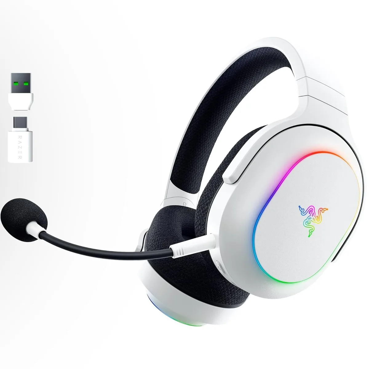 Гарнітура ігрова Razer Barracuda X Chroma, BT/WL, RGB, білий