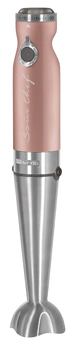 Занурювальний блендер Sencor 1200 Вт 20 швидкостей пластик 1,25 л Рожевий