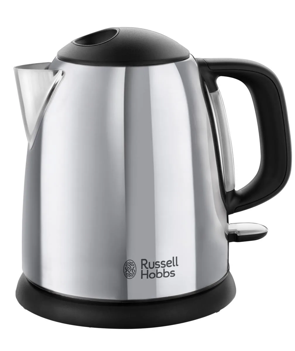 Електрочайник Russell Hobbs 1л нержавіюча сталь сріблястий чорний 2400Вт