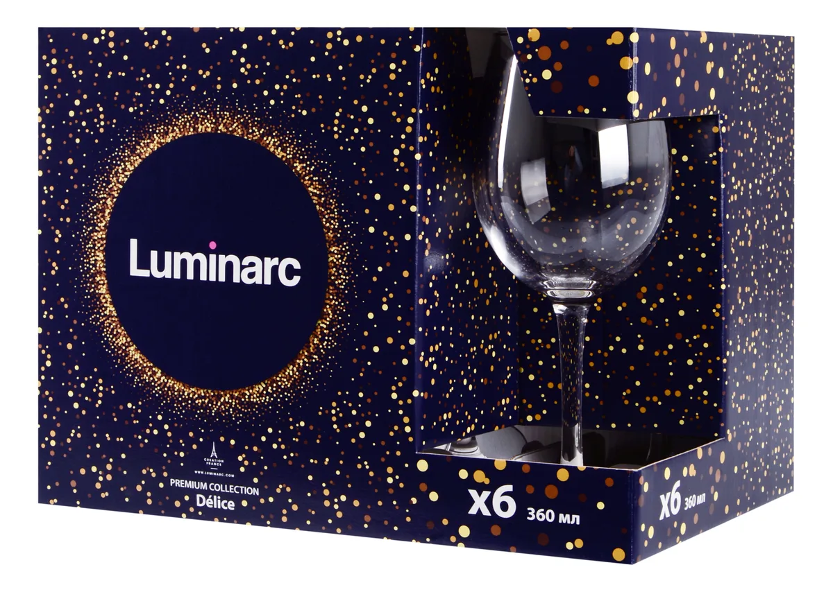 Набір келихів Luminarc Скло 360 мл 6 шт. для вина