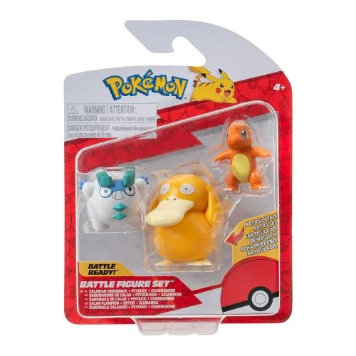 Набір фігурок Pokemon Чармандер Галарський Дарумака Псайдак для дітей розвиваючі іграшки 3 шт