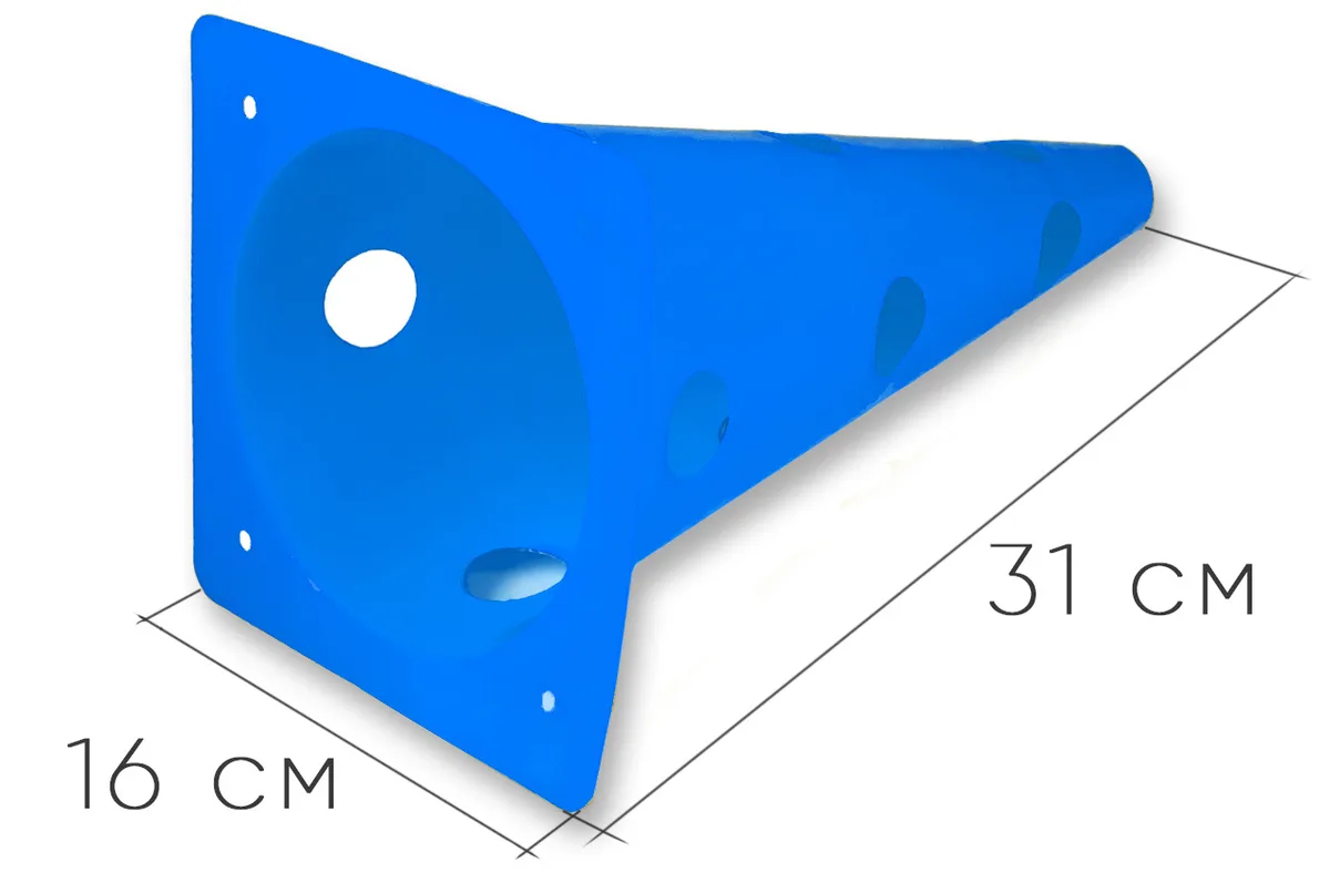Конуси фішки спортивні EasyFit PVC 31 см сині набір 4 шт