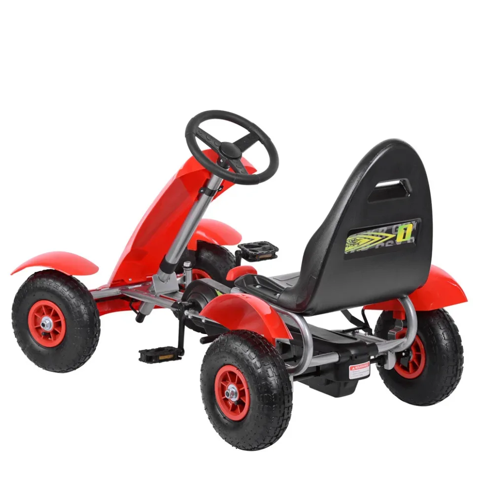 Велокарт дитячий Bambi Racer металевий 111х59х66 см червоний