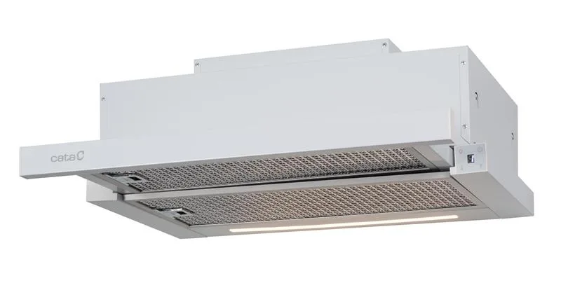 Телескопічна витяжка Cata, 60 см, продуктивність 1000 м3/год, модель TFH 6630 WH, біла.