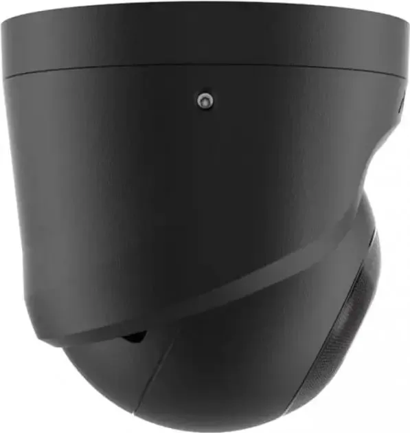 IP-камера проводная Ajax TurretCam, 5 Мп, 2.8 мм, Poe, True WDR, IP 65, ИК 35 м, аудио, угол обзора 100° до 110°, купольная, черная.