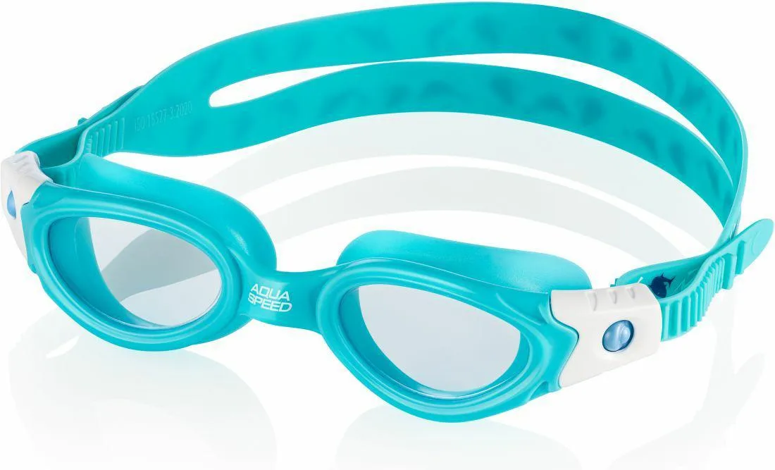 Окуляри для плавання AQUA SPEED TPE OSFM Блакитні Білий