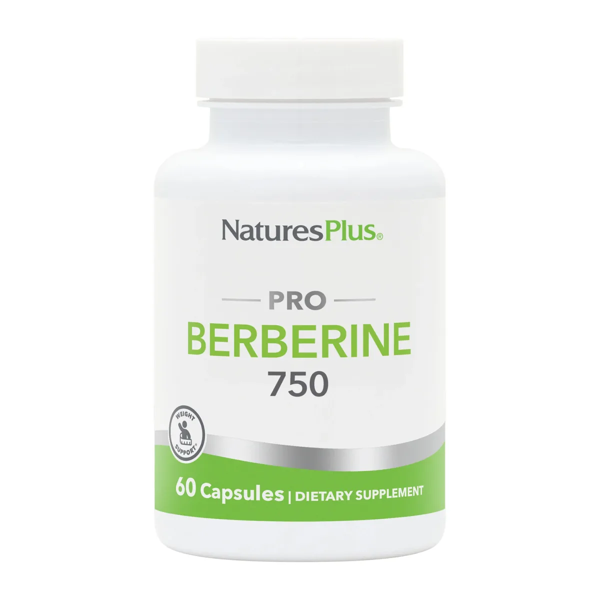 Берберин 750 мг Nature's Plus 60 капсул рослинна сполука для рівня цукру в крові