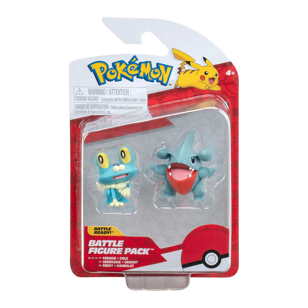 Набір ігрових фігурок Pokemon Гібл Фрокі полімер 5 см