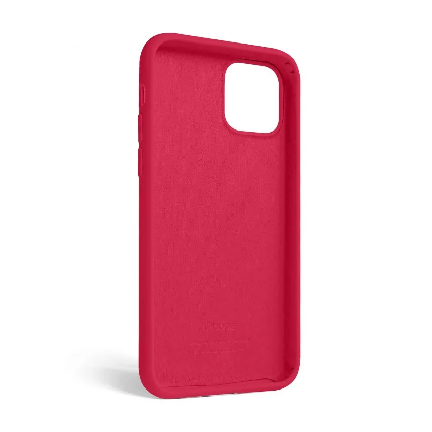 Чохол Silicone Case для Apple iPhone 12 12 Pro червоний силікон