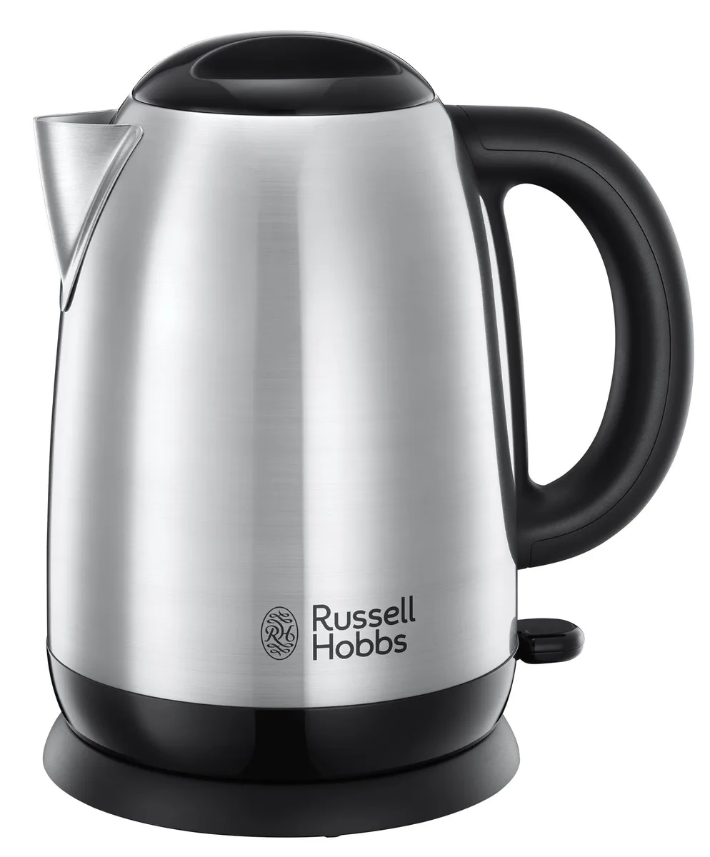 Электрический чайник Russell Hobbs Adventure 17 л, металлический, серебристый с черными акцентами