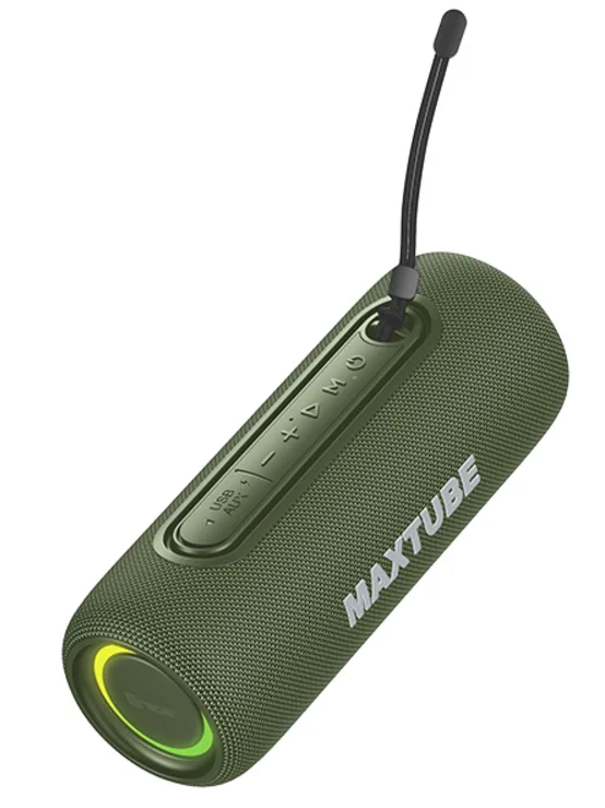 Блютуз колонка Tracer 20 Вт беспроводная желто-серая IPX5 15х15х25 см