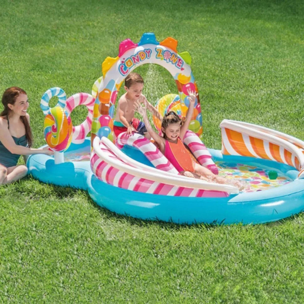 Детский надувной игровой центр Intex ПВХ 295х191х130 см Сладости
