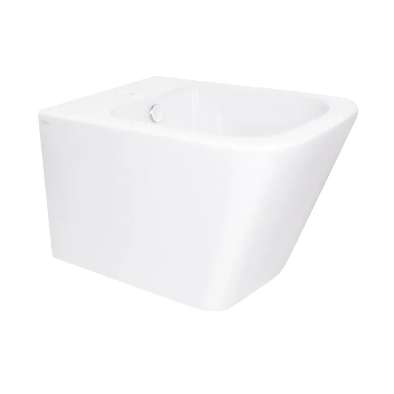 Підвісне біде Qtap Tern 520x350x320 мм кераміка біле з отвором під змішувач