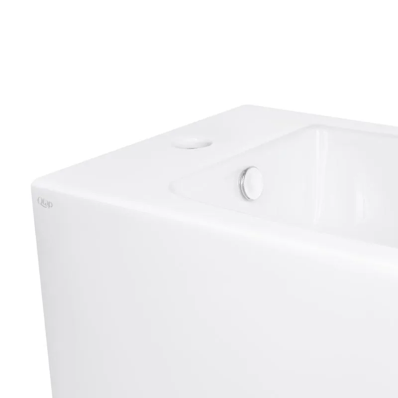 Підвісне біде Qtap Tern 520x350x320 мм кераміка біле з отвором під змішувач