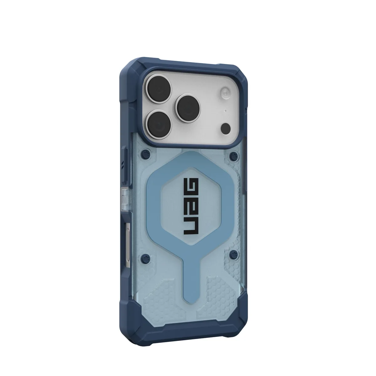 Чохол+ремінець UAG для iPhone 17 Pro, Pathfinder Clear MagSafe Bundle, Blues Lanyard