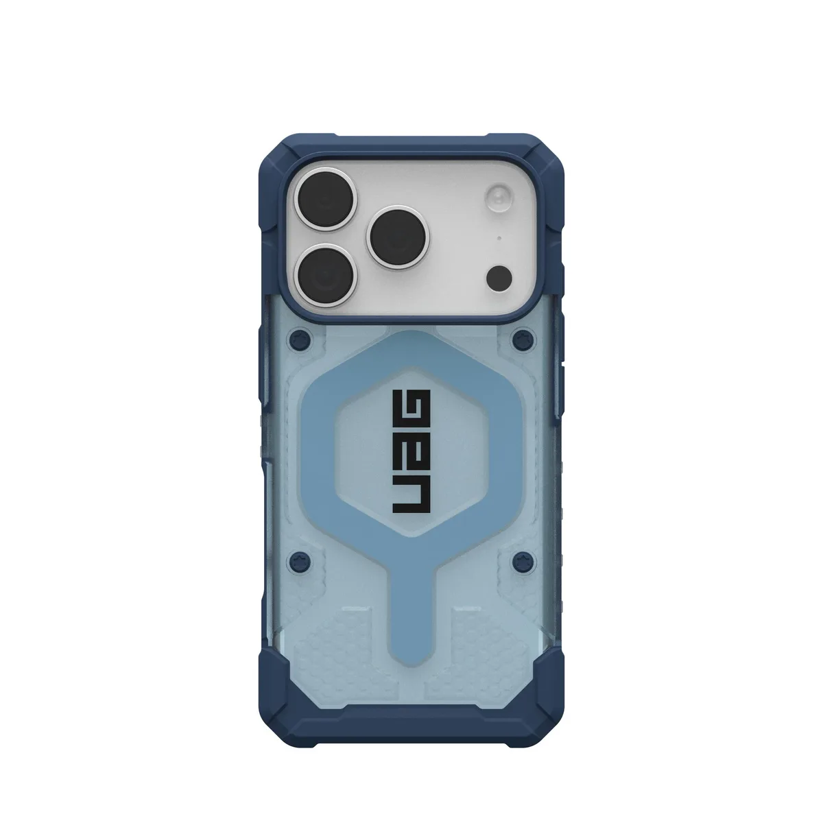 Чохол+ремінець UAG для iPhone 17 Pro, Pathfinder Clear MagSafe Bundle, Blues Lanyard