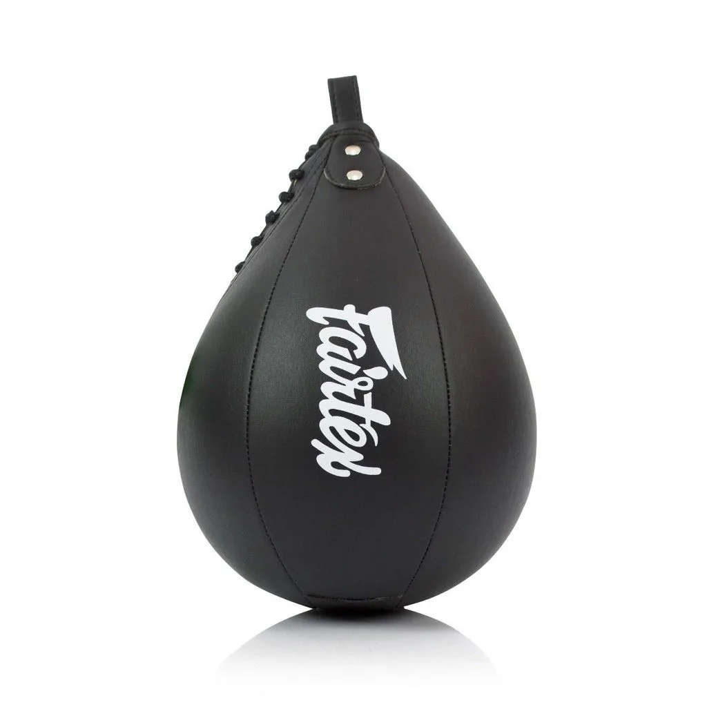 Пневмогруша боксерська Fairtex штучна шкіра 5 дюймів чорна