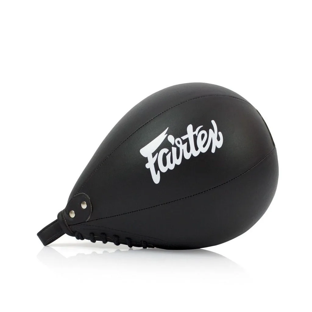 Пневмогруша боксерська Fairtex штучна шкіра 5 дюймів чорна