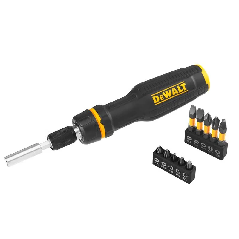 Викрутка DeWalt Telescoping з 10 насадками двокомпонентна ручка для ремонту гвинти викрутка