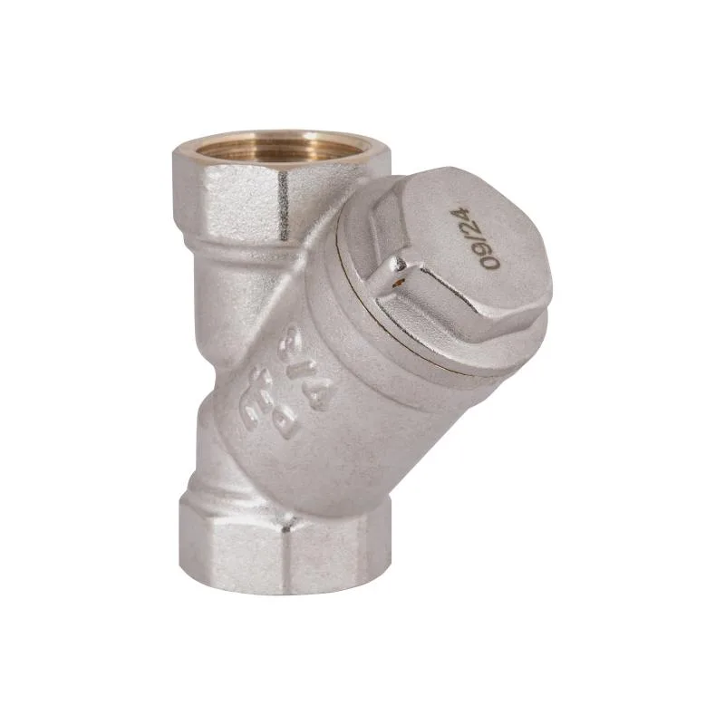 Косий фільтр для газу 3/4" нікель латунь Thermo Alliance Standart