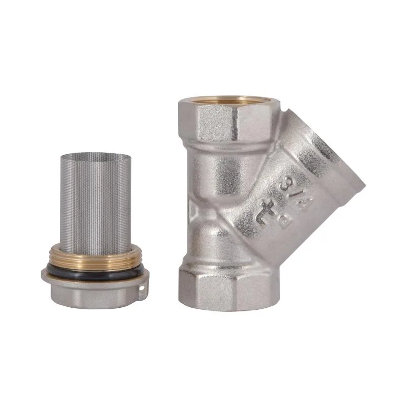 Косий фільтр для газу 3/4" нікель латунь Thermo Alliance Standart