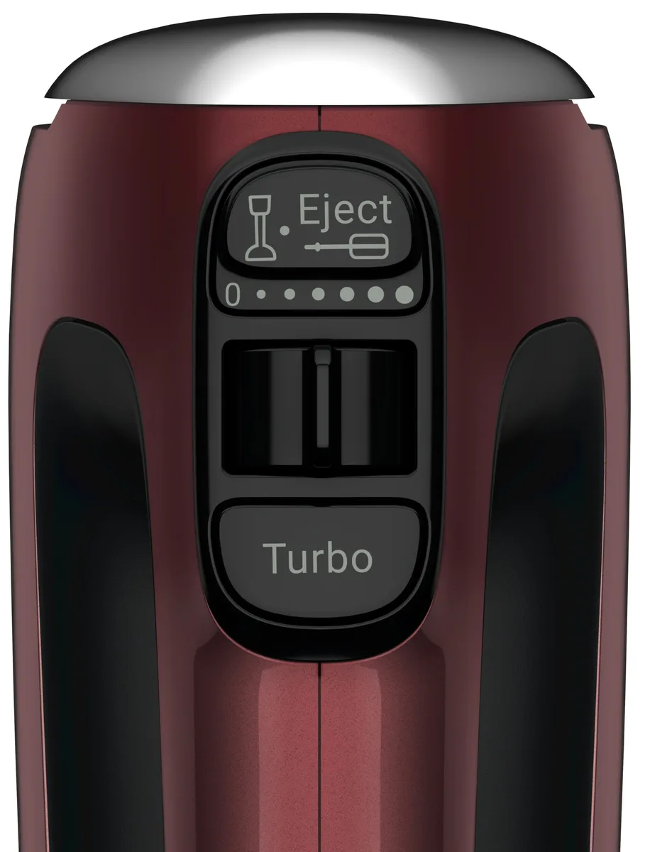Ручний міксер Tefal Powermix Silence 600Вт, 4 насадки, турбо-режим, бордовий.