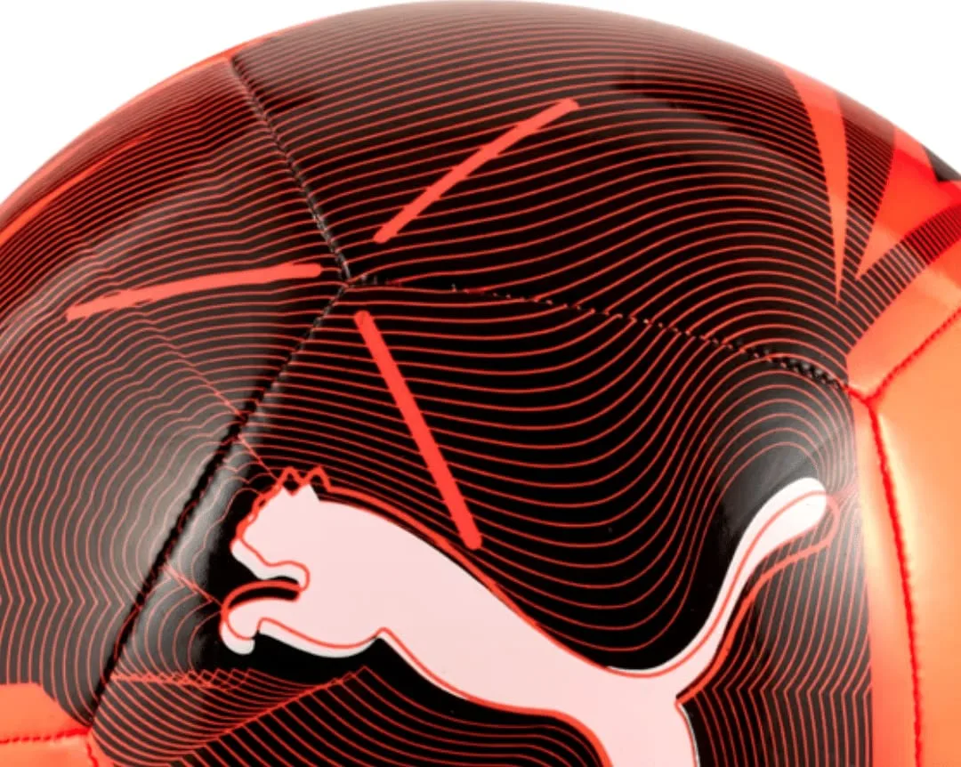 Футбольний м'яч Puma поліуретановий 4 червоний чорний