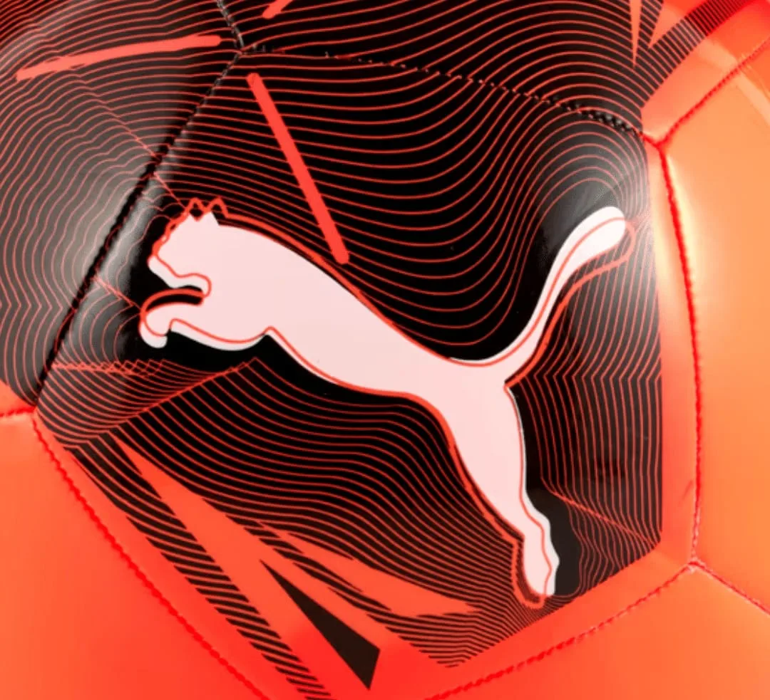 Футбольний м'яч Puma поліуретановий 4 червоний чорний