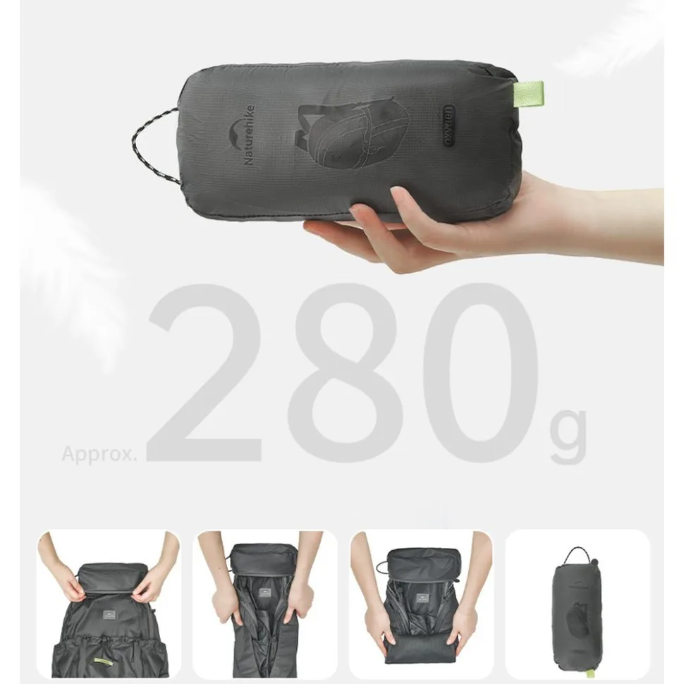 Рюкзак Naturehike нейлоновий 40х30х10 см 20 л сірий