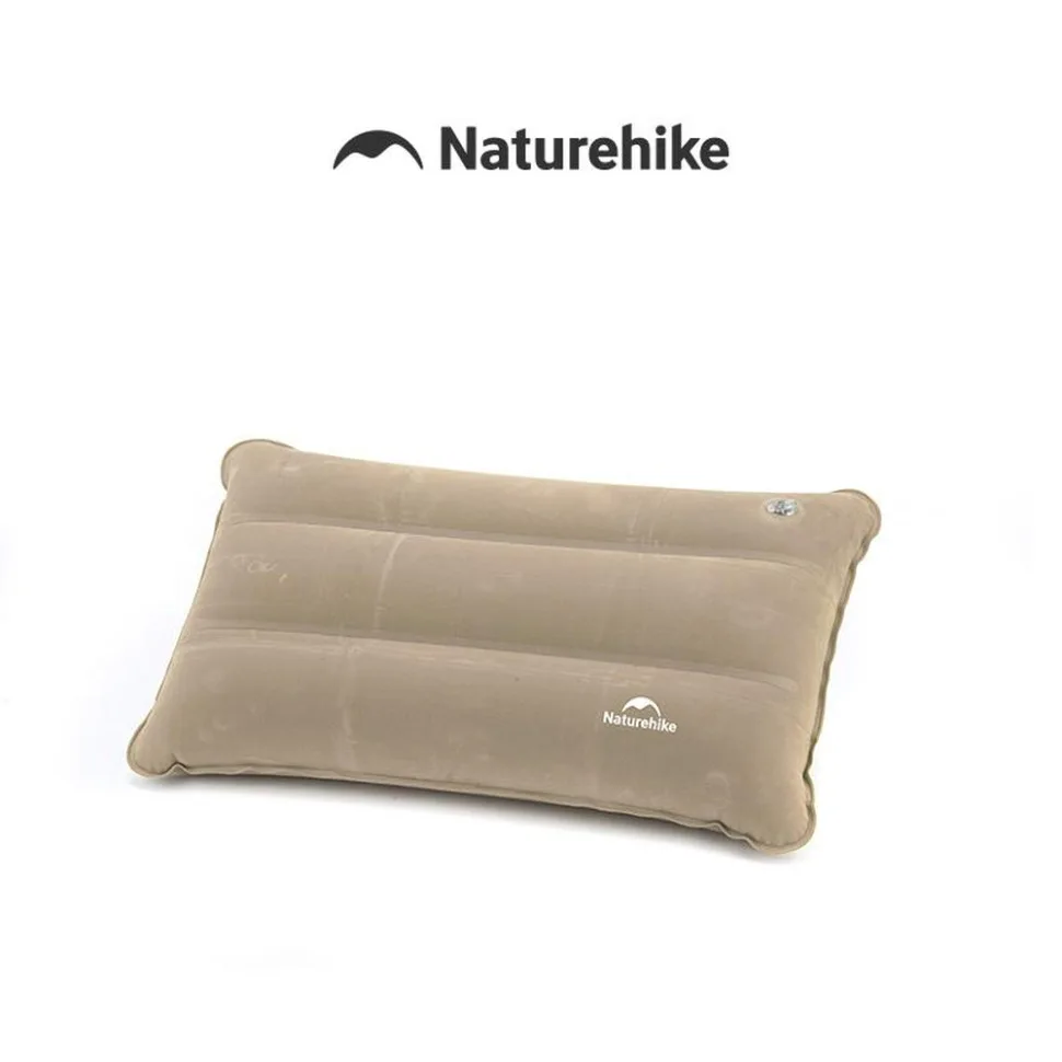 Квадратна надувна подушка Naturehike ПВХ 44х27 см Бежева