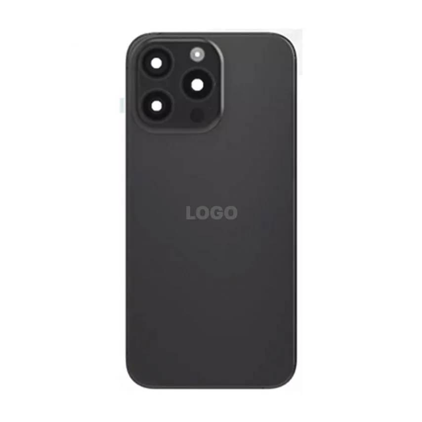 Задня кришка Apple Original Quality чорна з рамкою і склом для iPhone 15 Pro Max