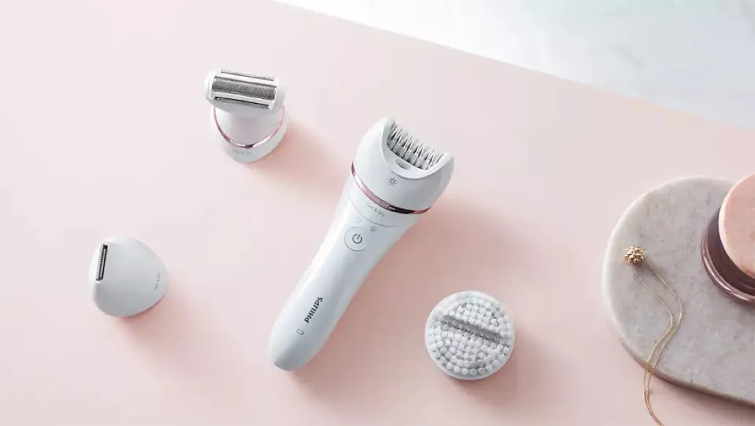 Епілятор Philips 8000 серії, акумуляторний, дисковий, з пінцетом, водонепроникний для сухого та вологого використання, 7 насадок,