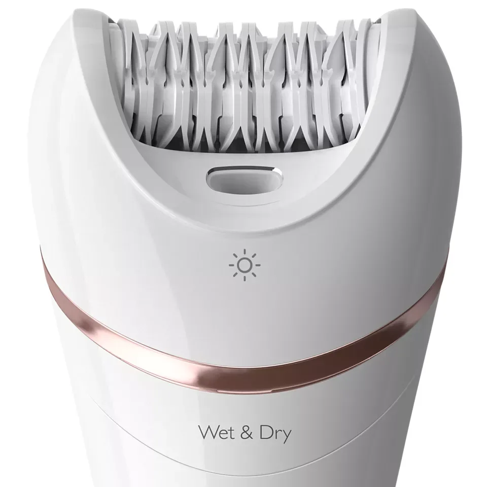 Епілятор Philips 8000 серії, акумуляторний, дисковий, з пінцетом, водонепроникний для сухого та вологого використання, 7 насадок,