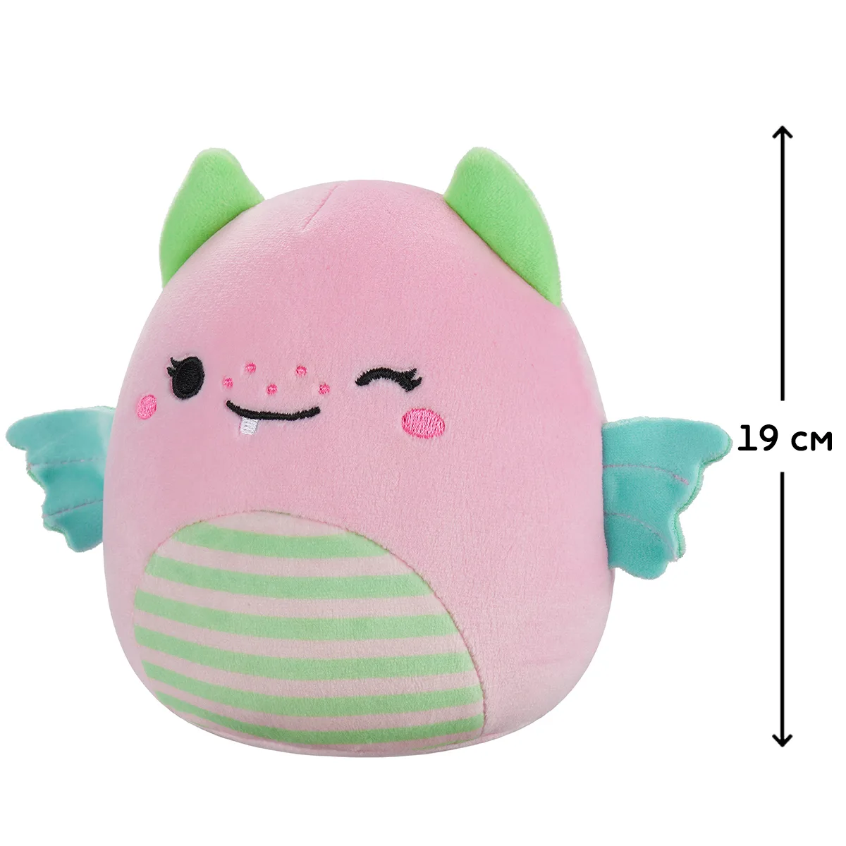 М'яка іграшка Squishmallows поліестер 19 см Рожевий Дино