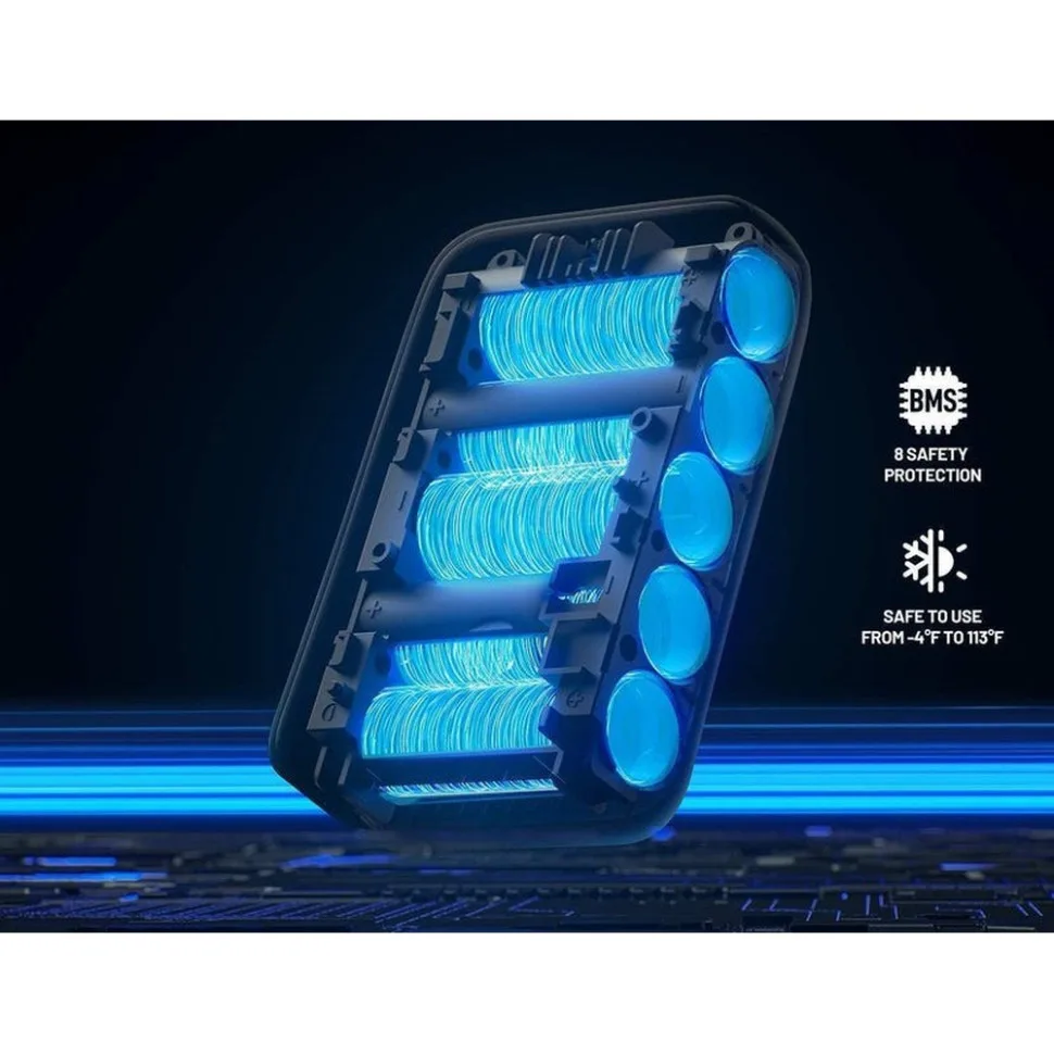 Повербанк Litheli 10000 мАг Li-ion пластик 127,5х81,9х39,5 мм чорний