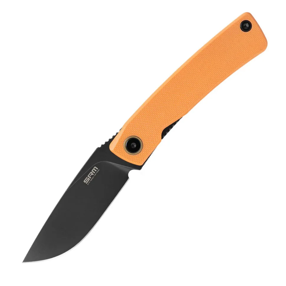 Нож складной SRM G10 75 мм оранжевый Sandvik 14C28N